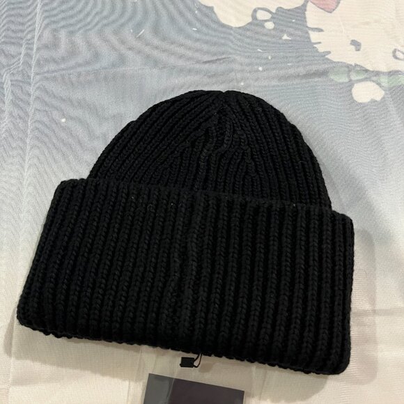 Acne Studios Black Knitted Beanie main image 4